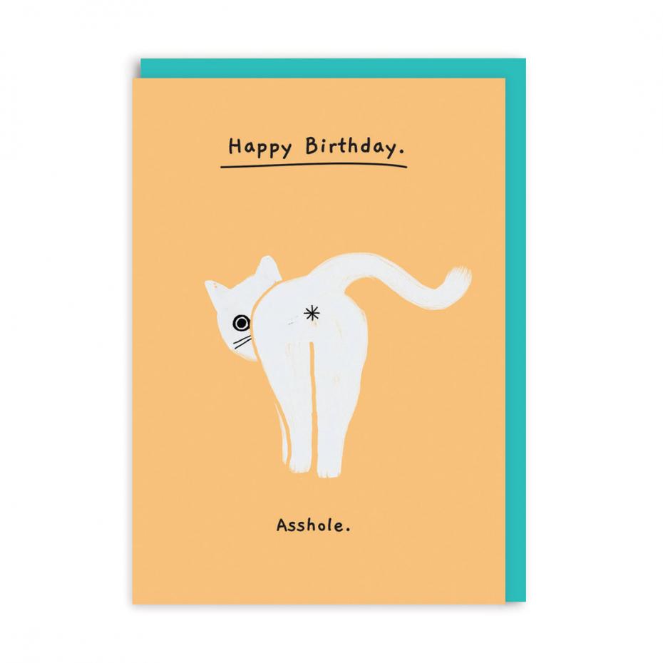 Ken the Cat 'A**hole' card