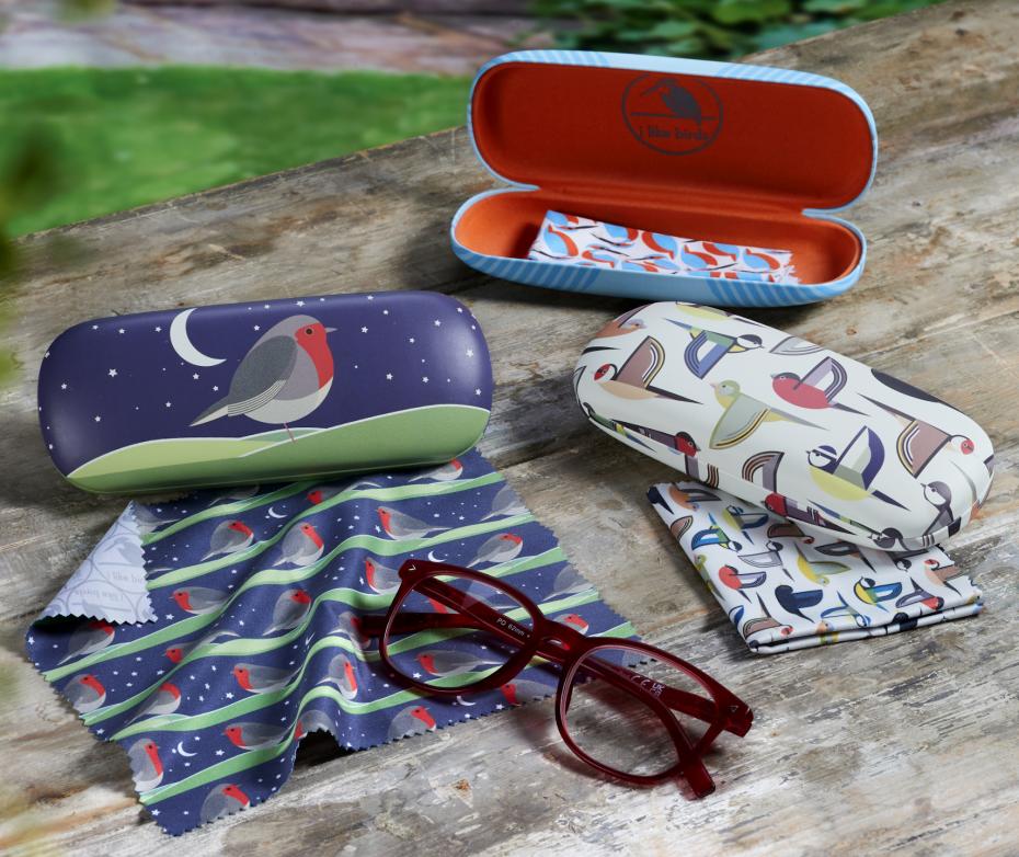 Bird inspired glasses care.  RRP £15. Case & cloth