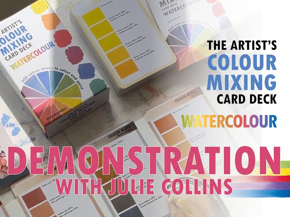 Julie Collins demonstrates the card deck