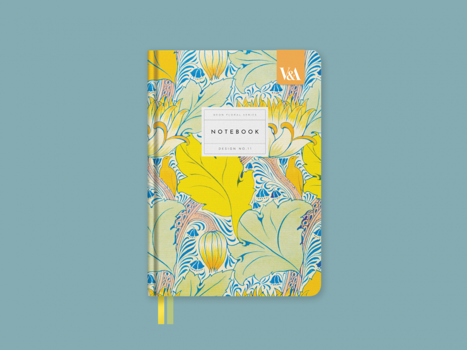 V&A Neon Floral Stationery