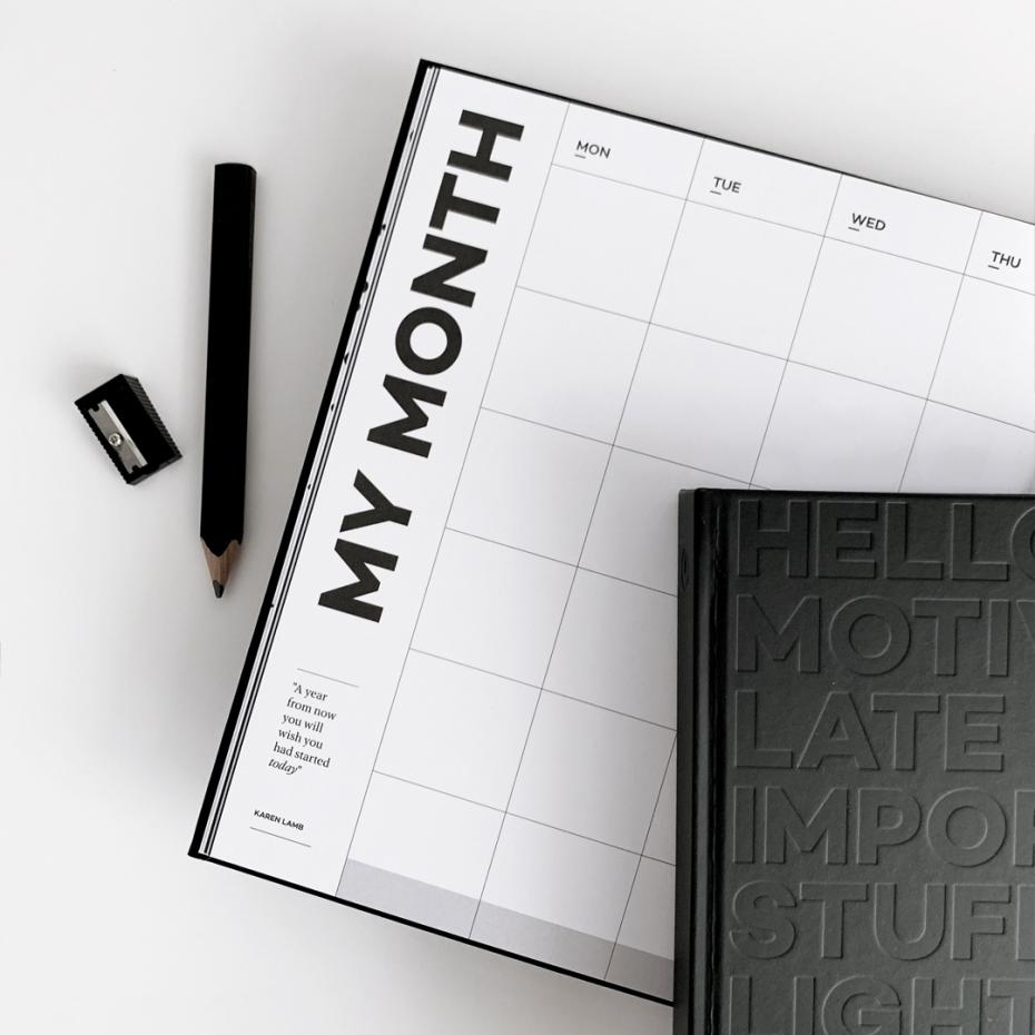 My Month at a view spread