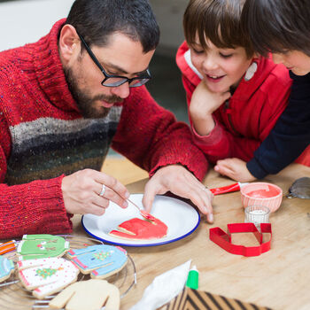 Christmas Jumper Biscuits designed by dad