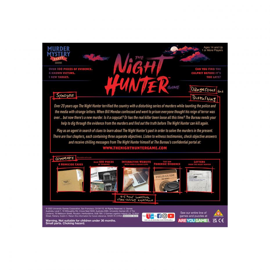 The Night Hunter Murder Mystery Game