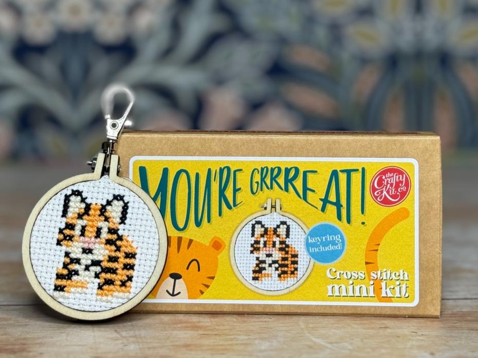 You're Grrreat Mini Matchbox Cross Stitch Kit