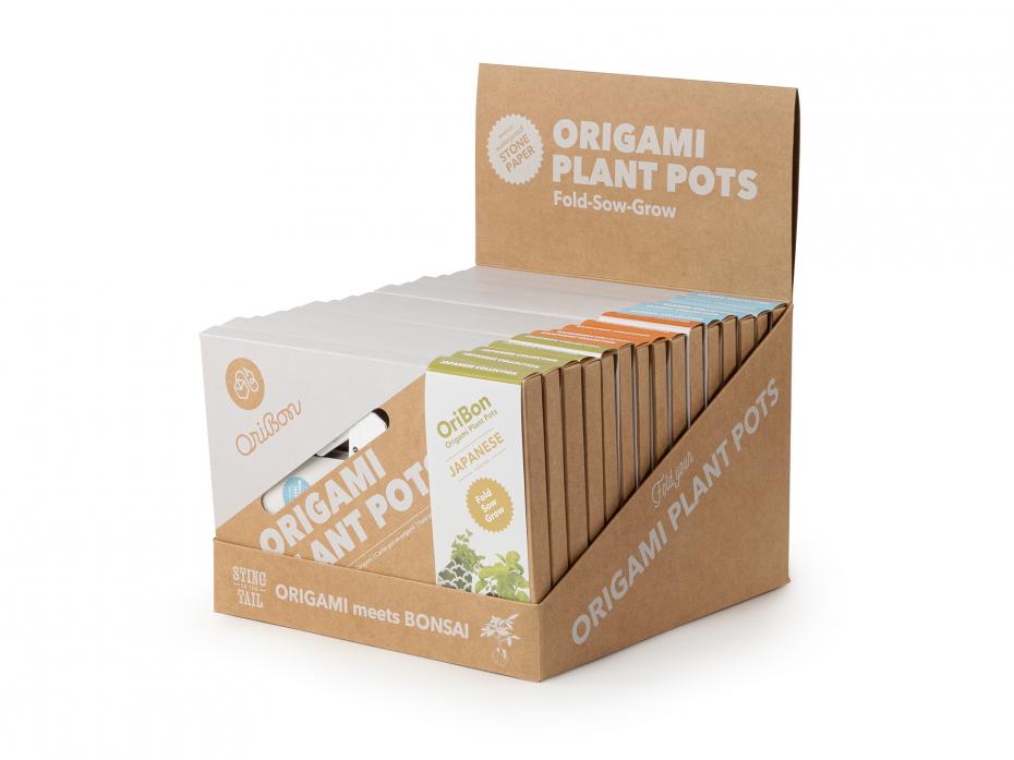 Oribon 15pc CDU - Origami Plant Pots