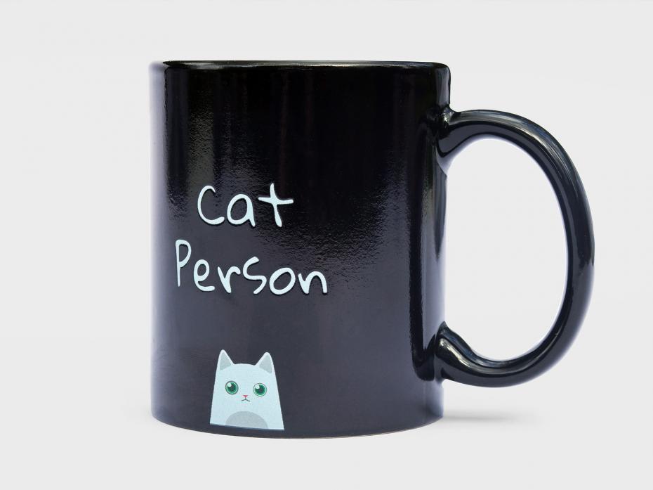 Crazy Cat Person Heat Change Mug by Pikkii