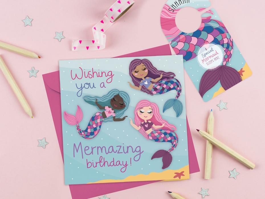 Mermazing Birthday Card