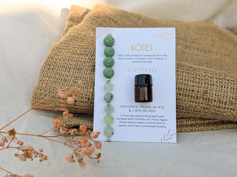 Aromatherapy Essential Oil Diffuser Bracelets with semi precious stones