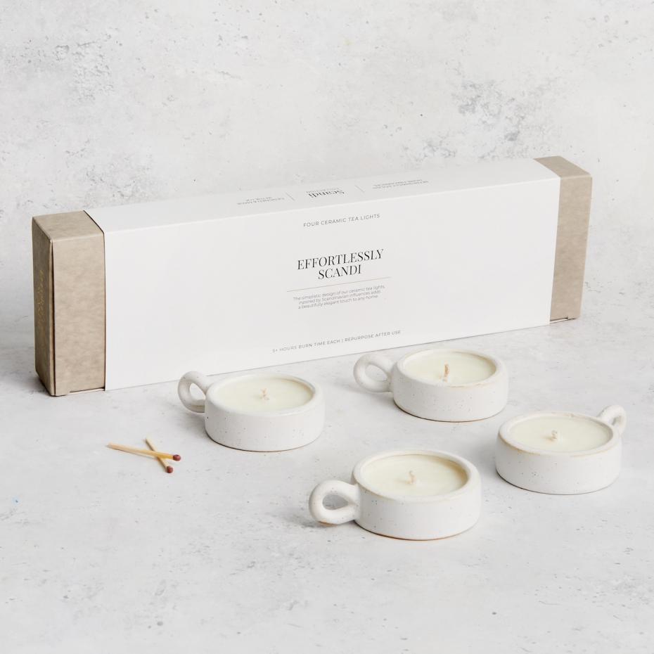 Scandi Tea Lights - Packaging