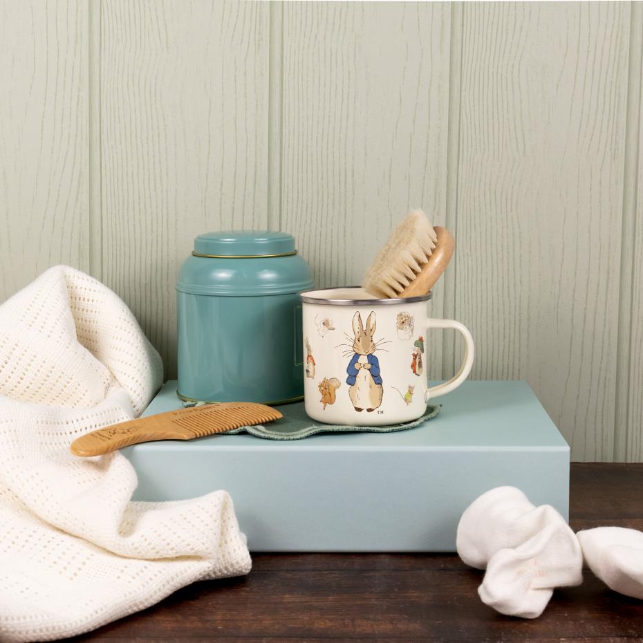 Peter Rabbit Baby's Brush, Comb and Enamel Mug