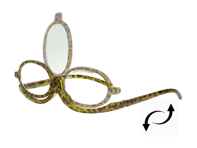 Make-Up Glasses in Brown Leopard