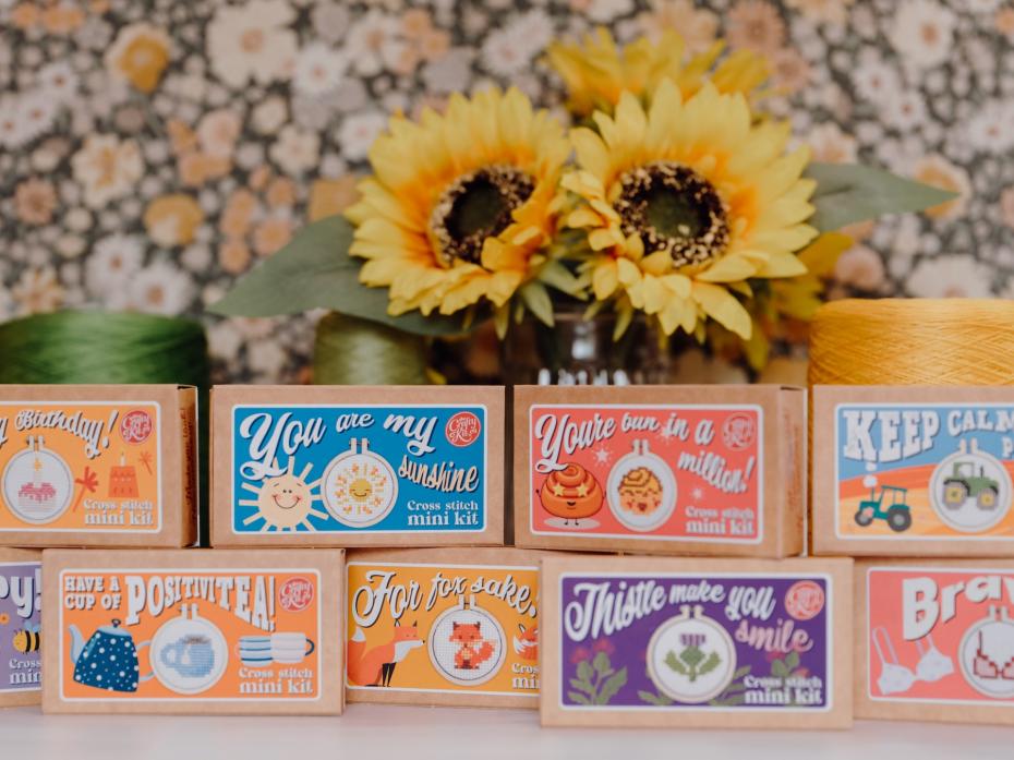 The Mini Matchbox Cross Stitch Kit Range
