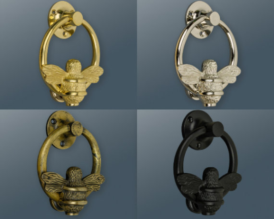 Brass Bumble Bee Ring Door Knocker