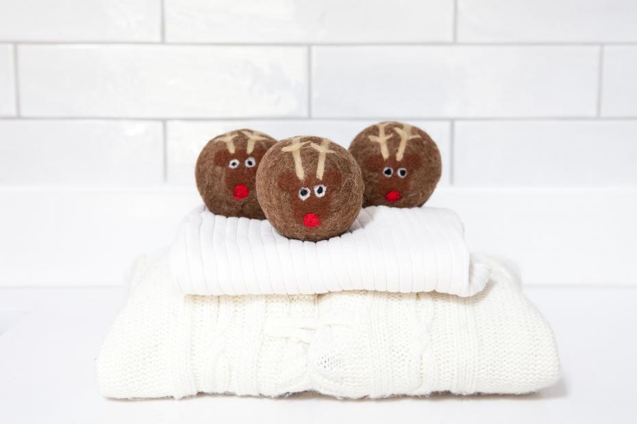 Rudolph Reindeer Festive Laundry Balls