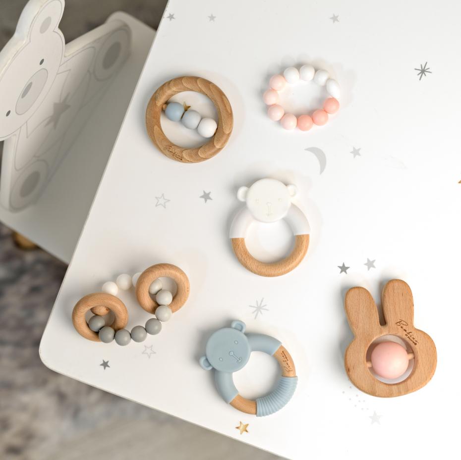 Bambino Silicone & Wooden Teethers