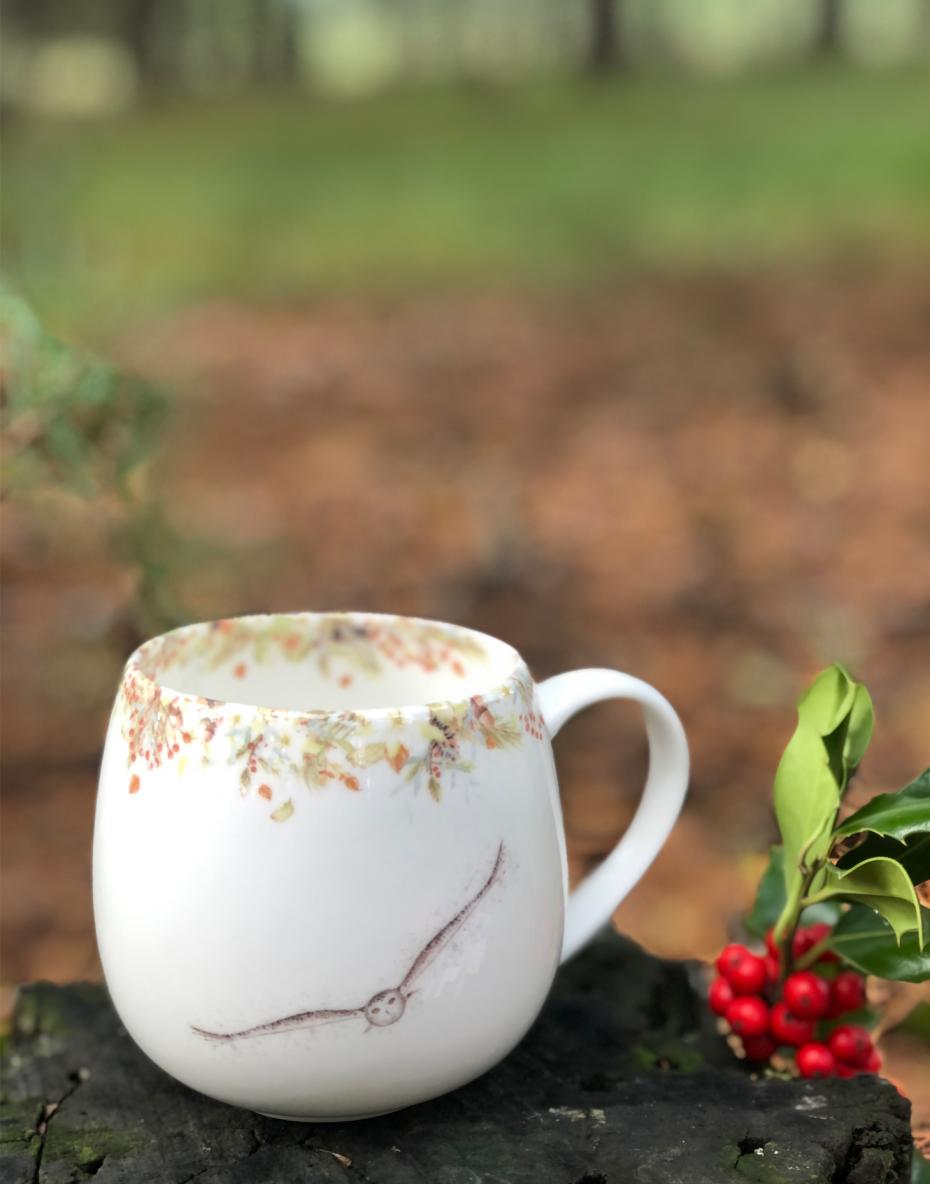 Wild Winter and Snowy Owl Hug Mug