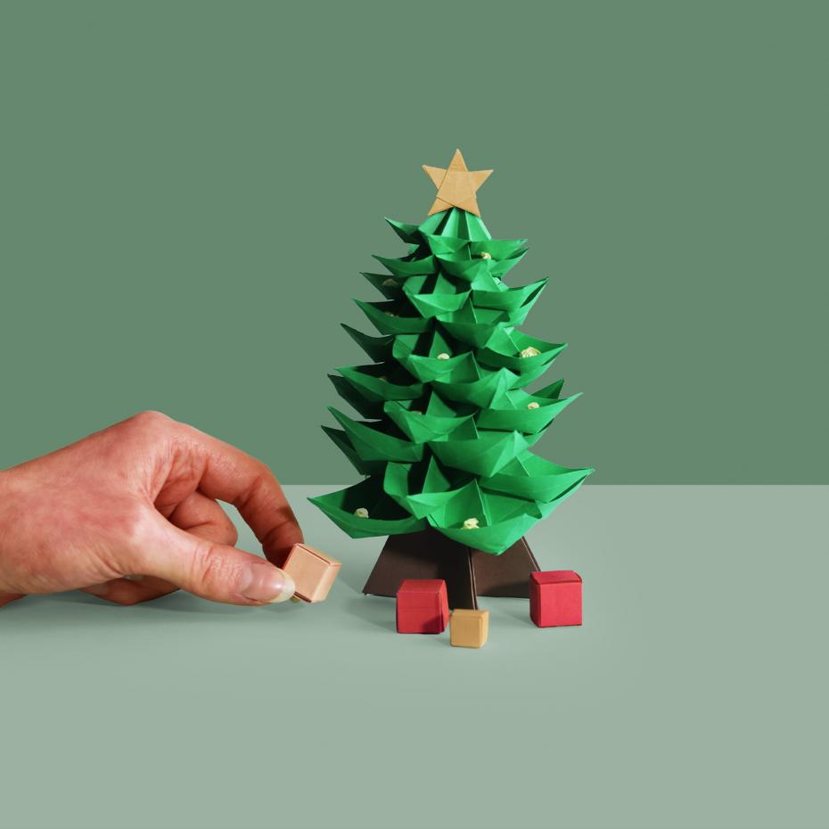Pikkii Fold Your Own Christmas Tree - completed