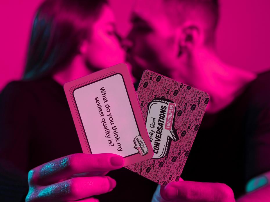 A couple playing with our couples pack
