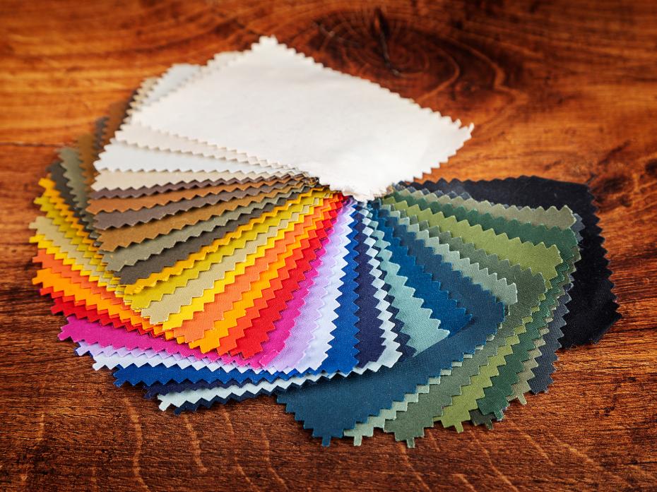 Sustainable technical fabric swatches
