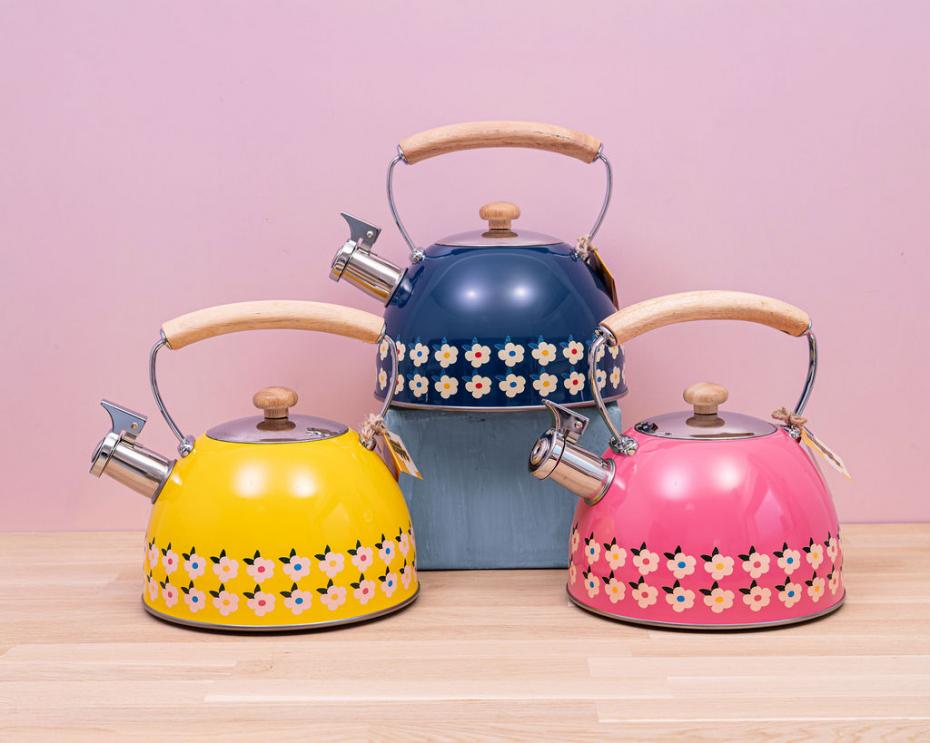 Group shot of the three kettles