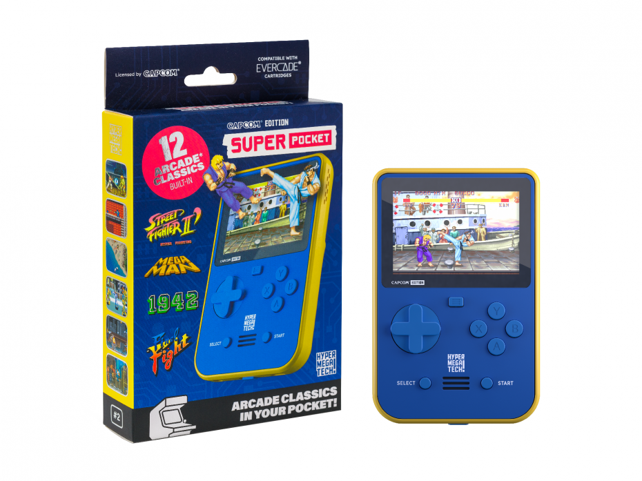 Super Pocket Capcom Edition and retail box