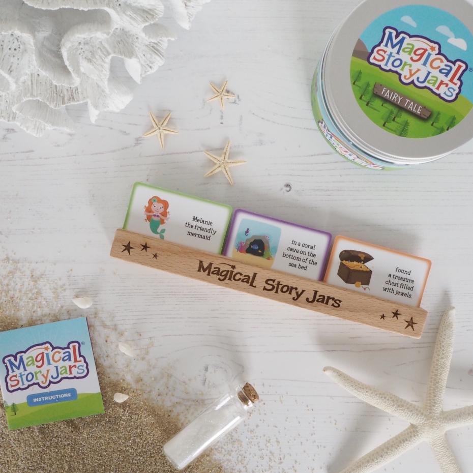 Fairy tale Magical Story Jar, story cards and instruction card