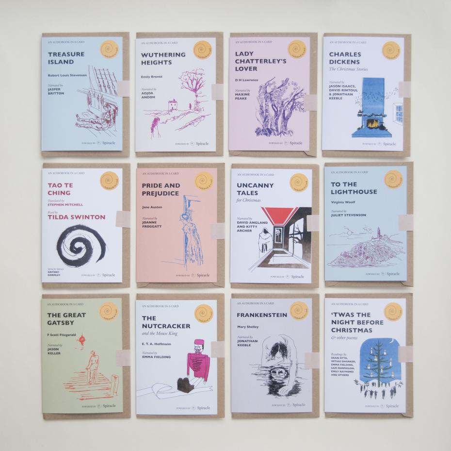 Selection of Audiobook in a Card titles