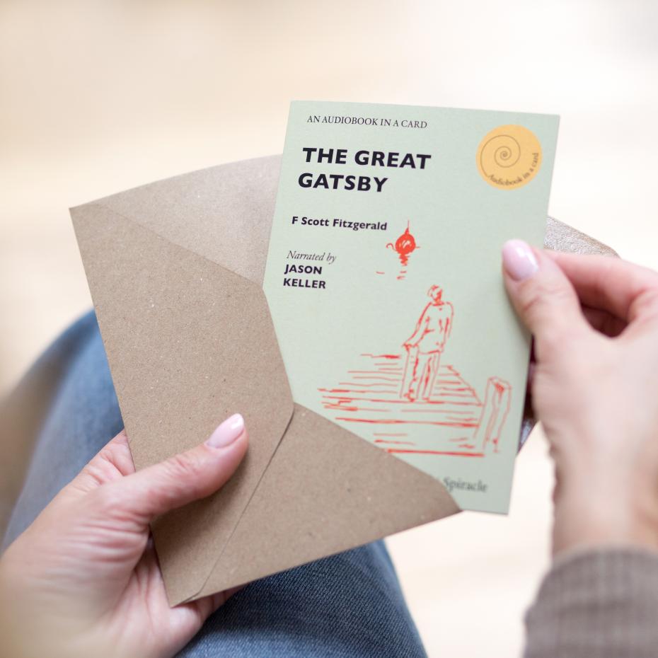 The Great Gatsby Audiobook in a Card