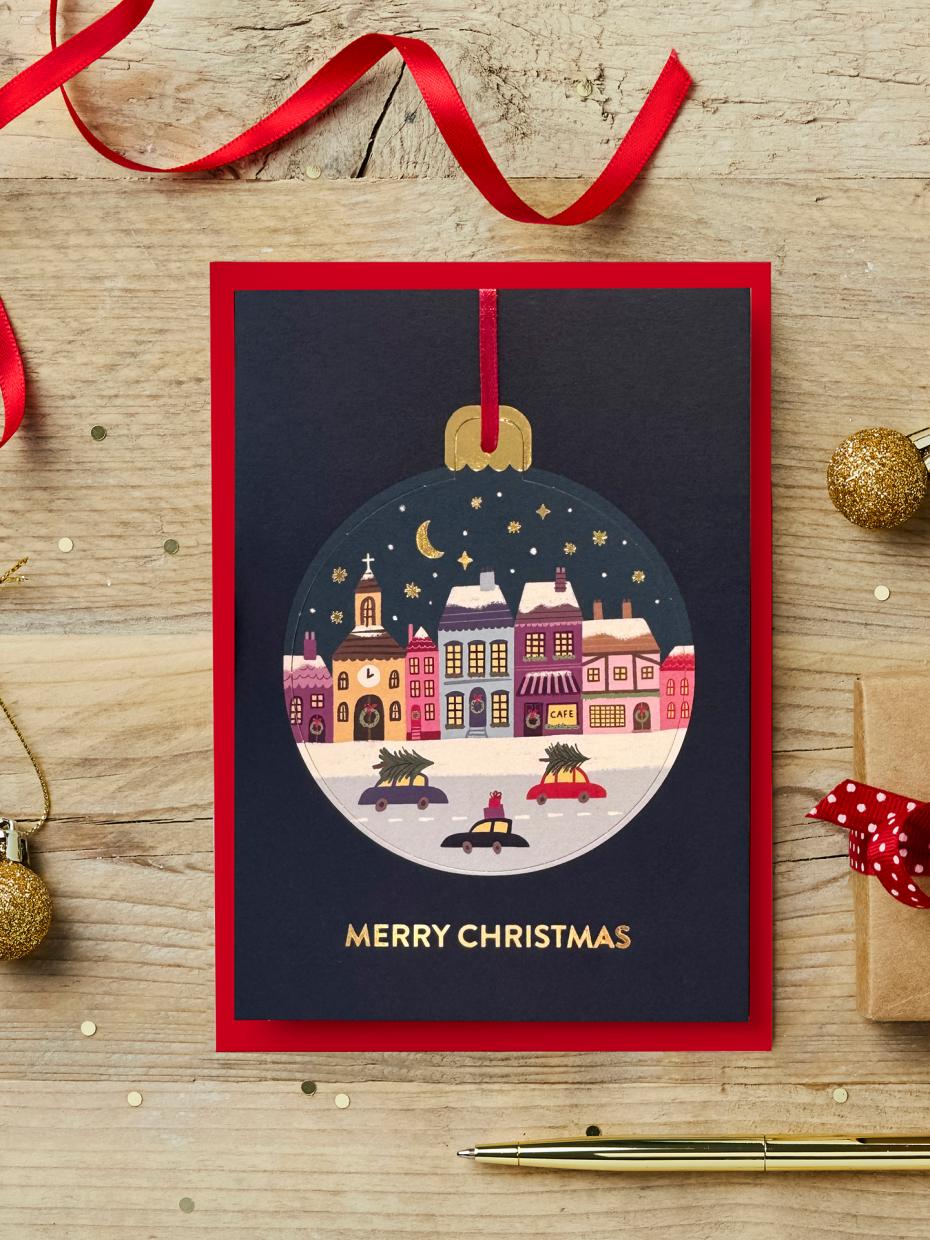 Traditional snowy scenes make this a popular choice