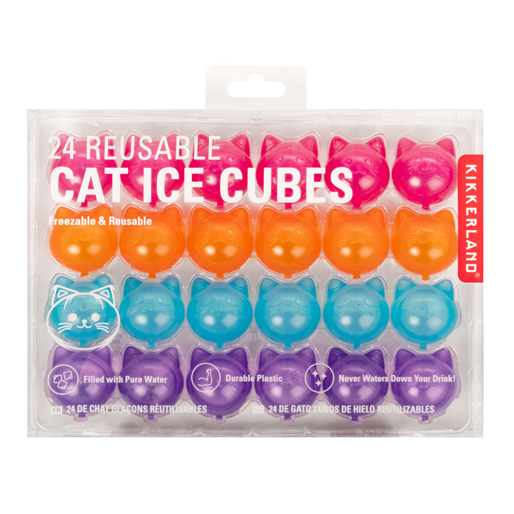 24 Reusable Cat Ice Cubes