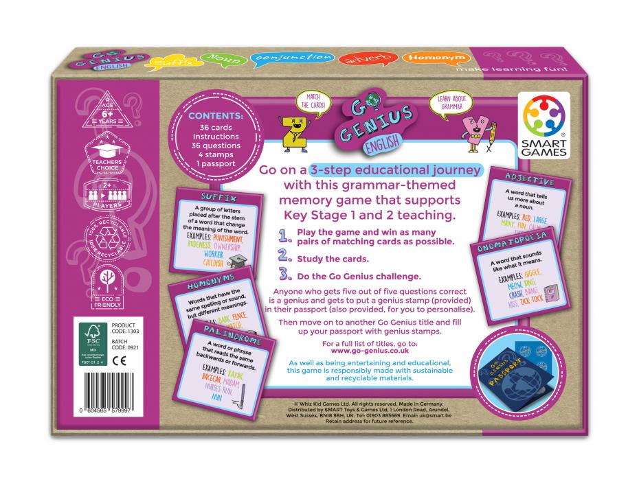 English title - back of box