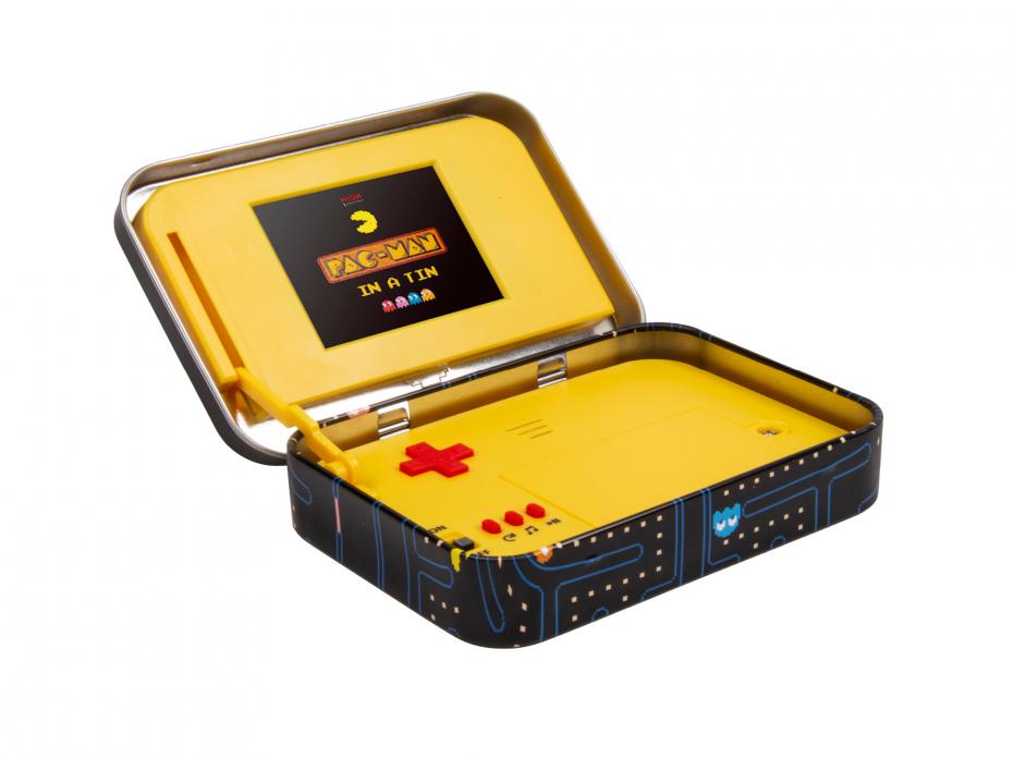 PAC-MAN Arcade in a tin open