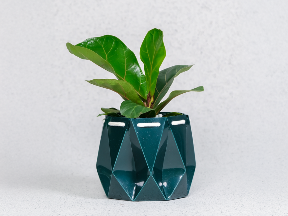 15cm Ocean POTR Pot - Deep Green